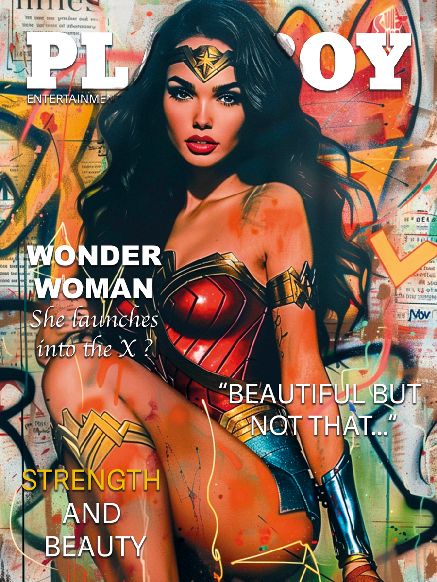 Tableau Playboy Wonder Woman - Tableau Déco