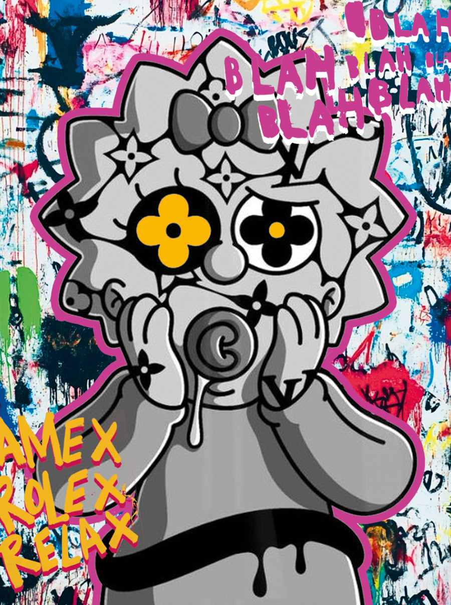 Tableau Simpson - Maggie Urban Chic Street Art