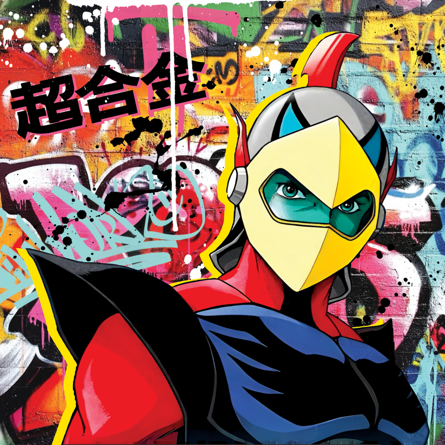 Goldorak Graffiti - Decorazione murale di design