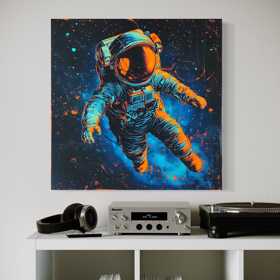 Picture Space Astronaut Floating - Modern Wall Decoration