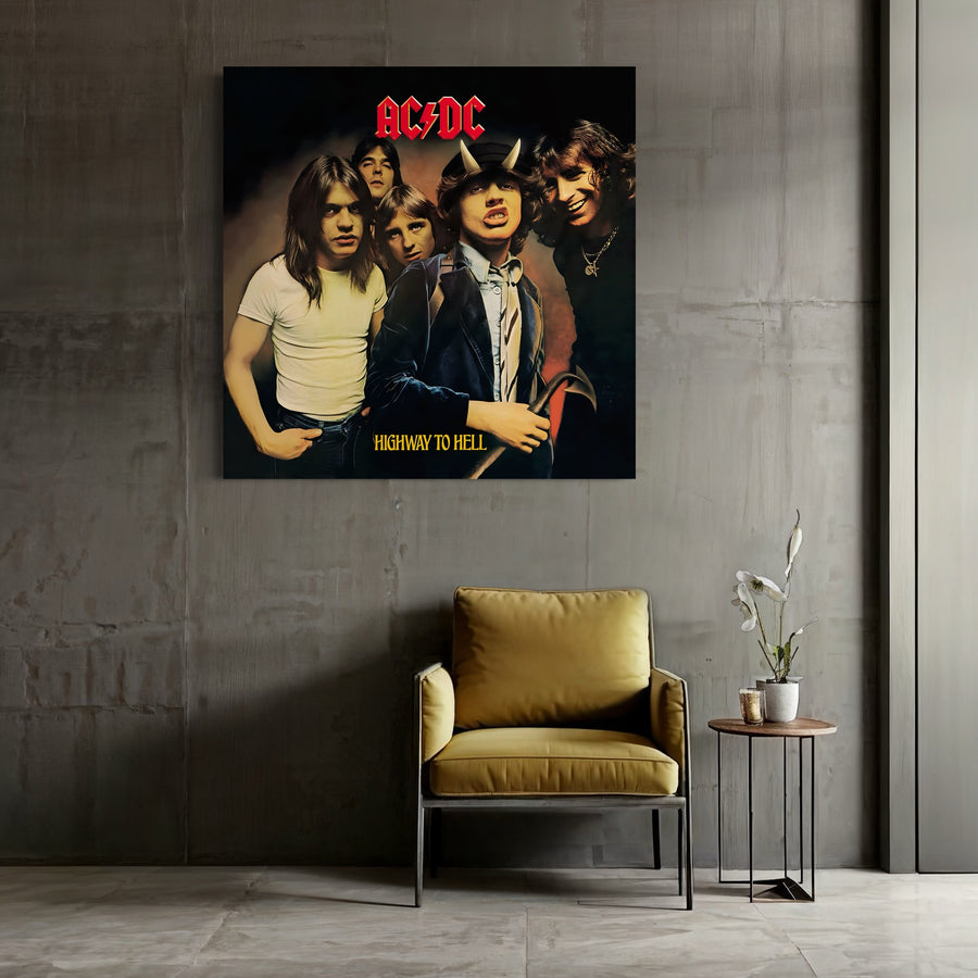 Tableau ACDC Highway to Hell - Décoration Murale Design