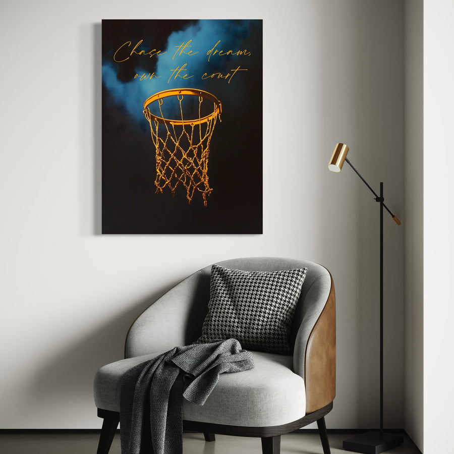 Tableau Motivation Basket Chase The Dream - Déco Murale