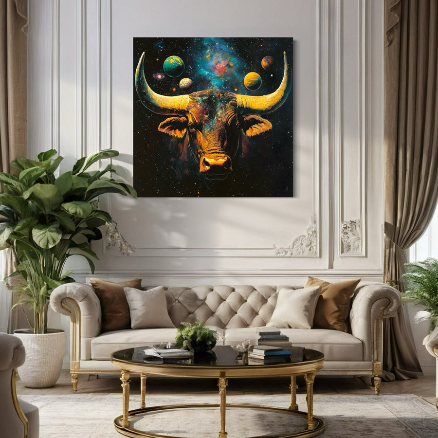 Segno zodiacale Toro - Decorazione murale di design