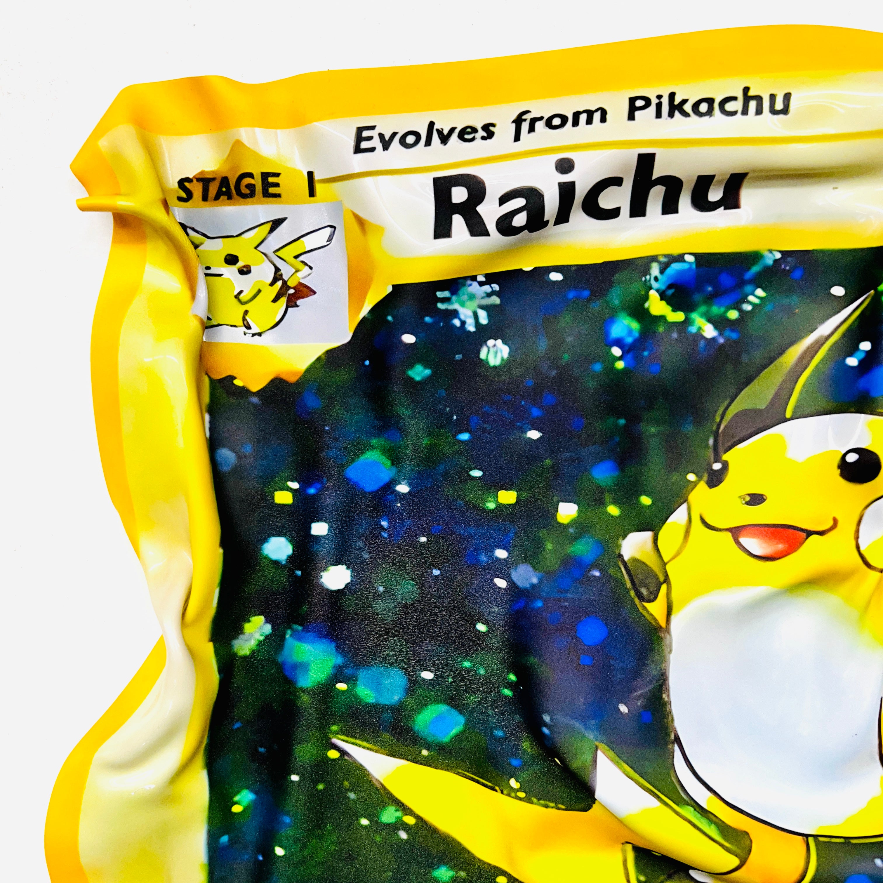 Tableau froissé - Carte Pokémon Raichu