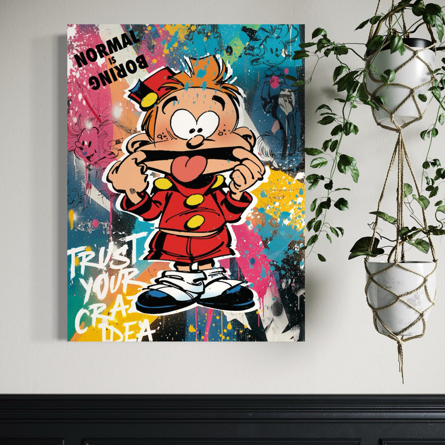 Tableau Spirou - Inspiration et Style Pop Art