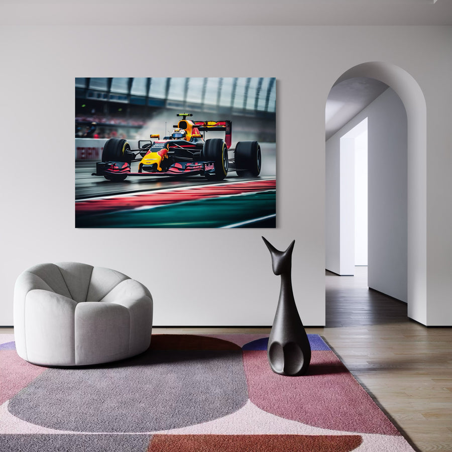 Formula 1 Red Bull in azione - Arte murale di design