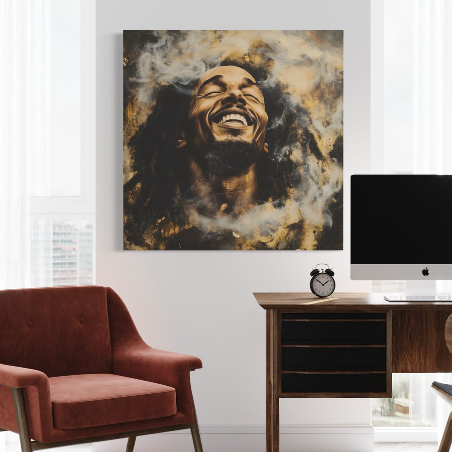 Immagine Bob Marley Nuances Dorées - Decorazioni murali moderne