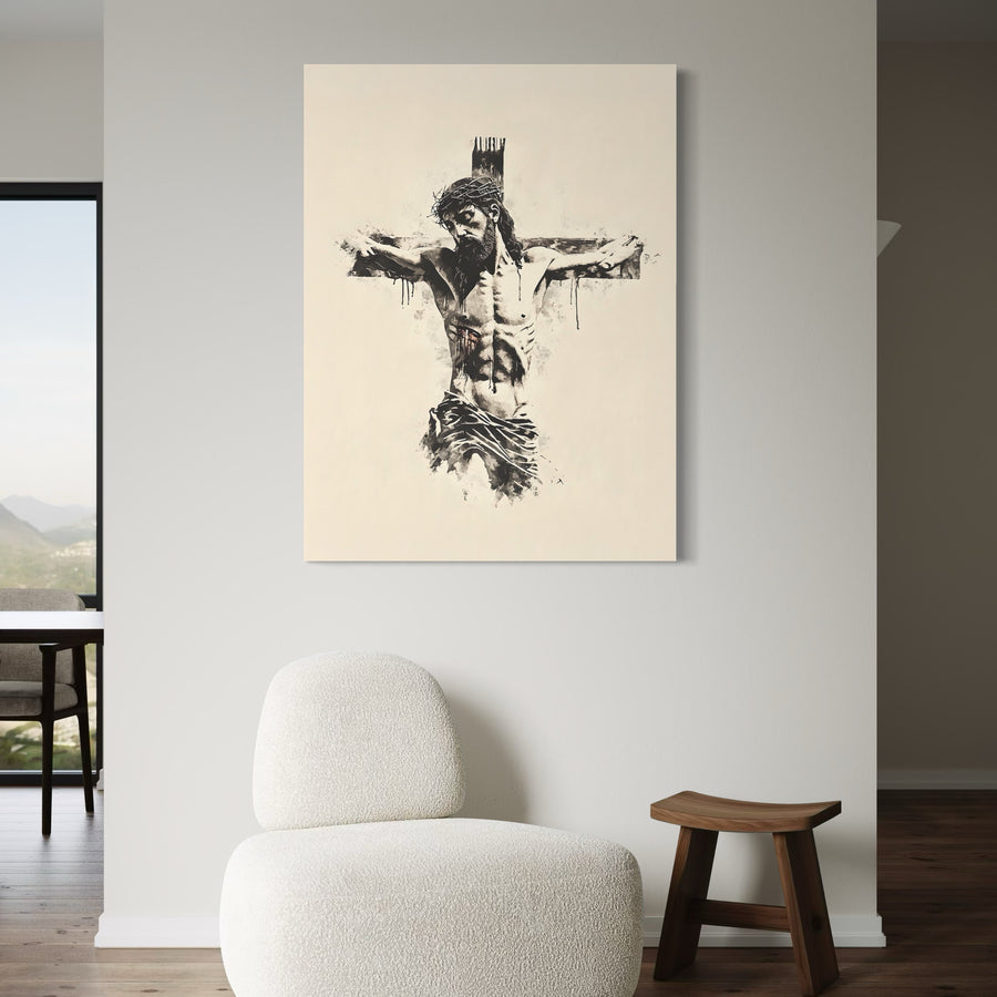 Christian painting Jesus Cross - Modern Wall Decoration