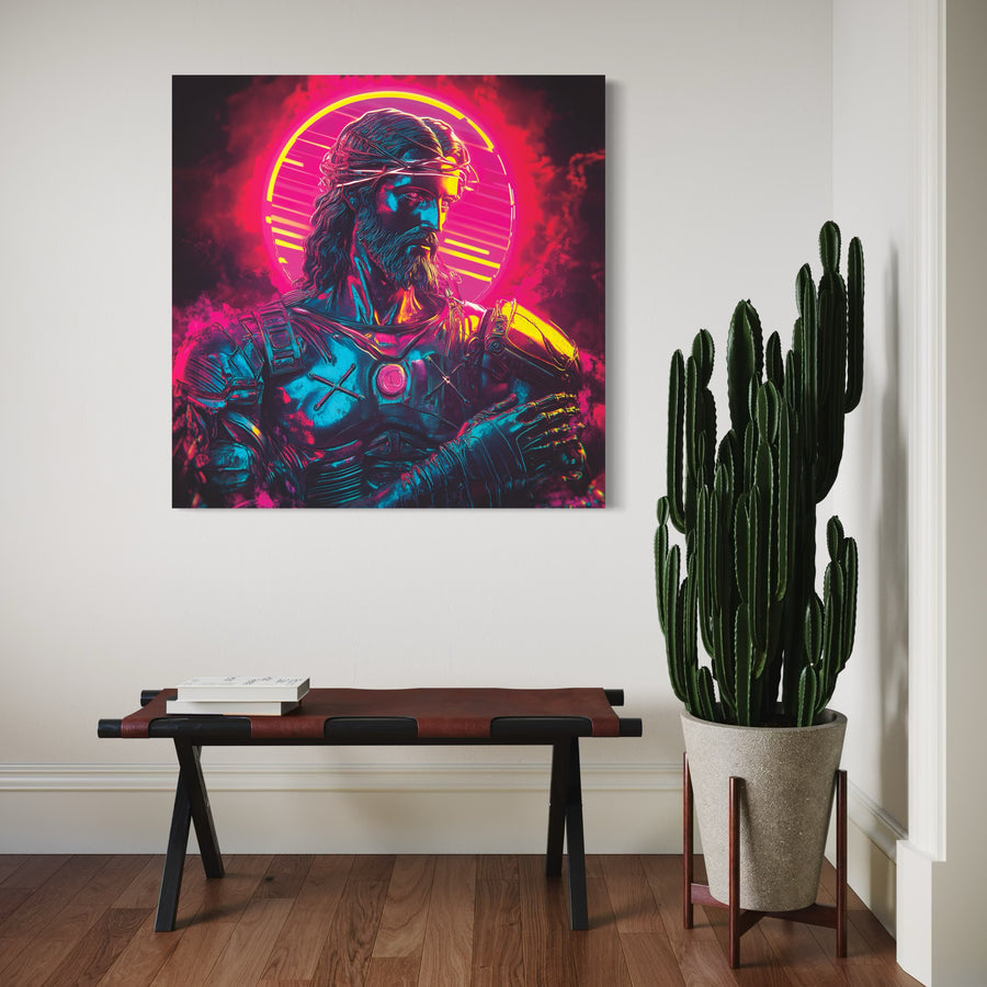 Tableau Chrétien Jésus Cybernétique - Modern wall decor