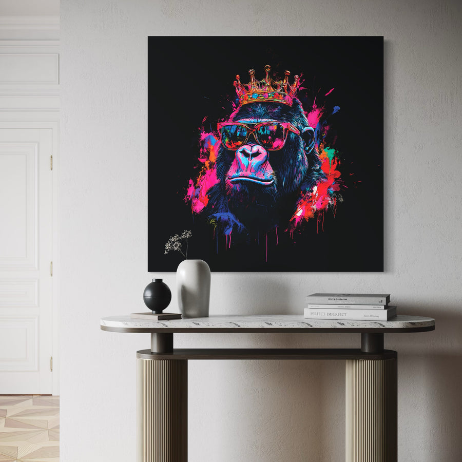 Painting Crowned monkey - Cadre Déco Contemporain