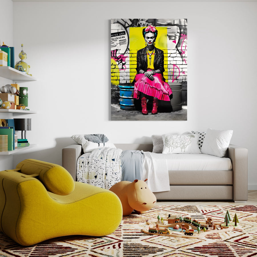 Tableau Urbain Frida Kahlo - Art Mural Vivant pour Décor Moderne