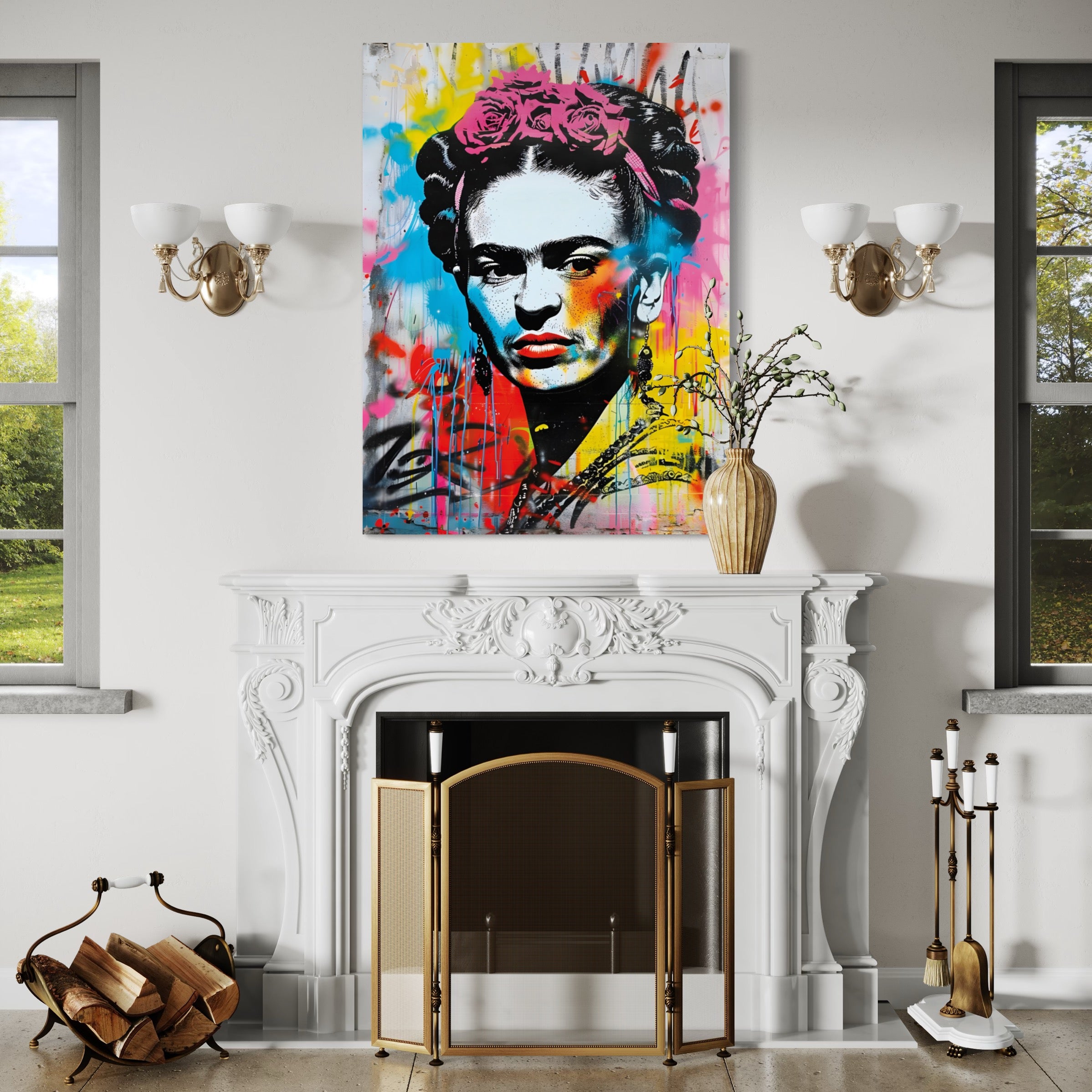 Tableau Frida Kahlo - Design Mural Décoratif - Fabulartz.fr 