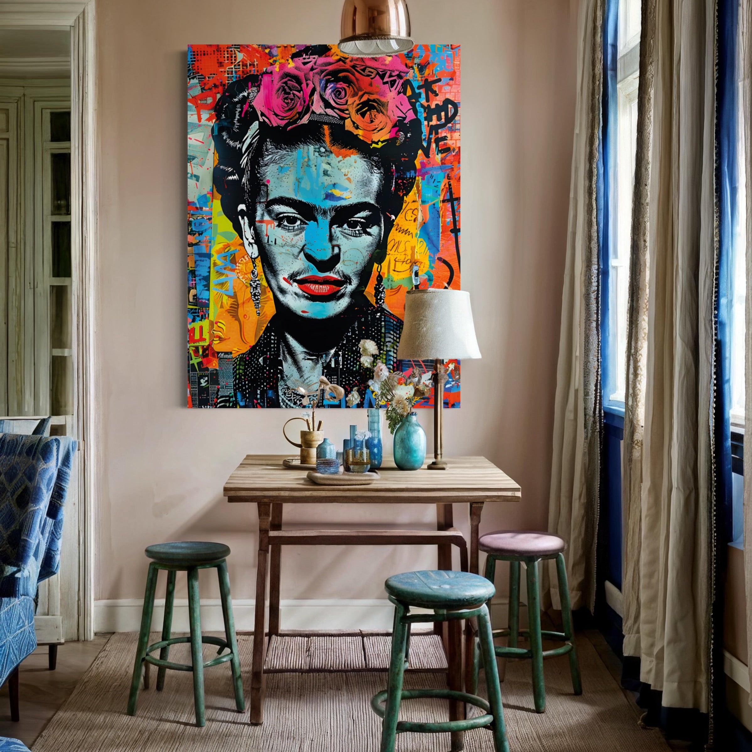 Tableau Frida Kahlo Design - Décoration Murale Moderne et Artistique - Fabulartz.fr 