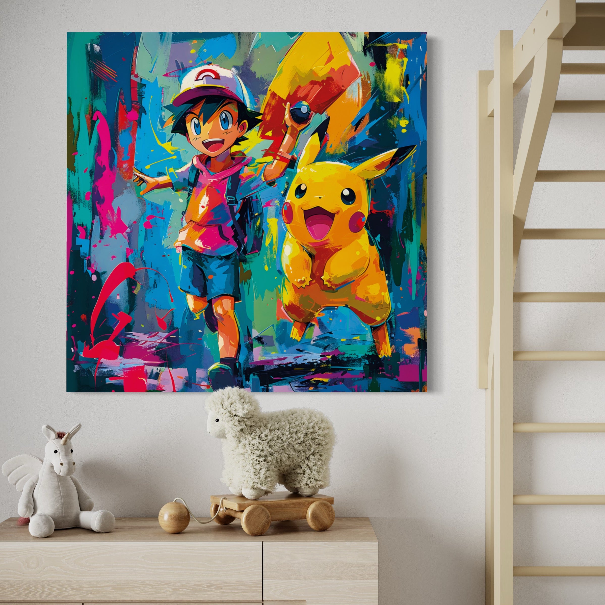 Tableau Pokémon - Décoration Murale Design et Cadre Déco - Fabulartz.fr 