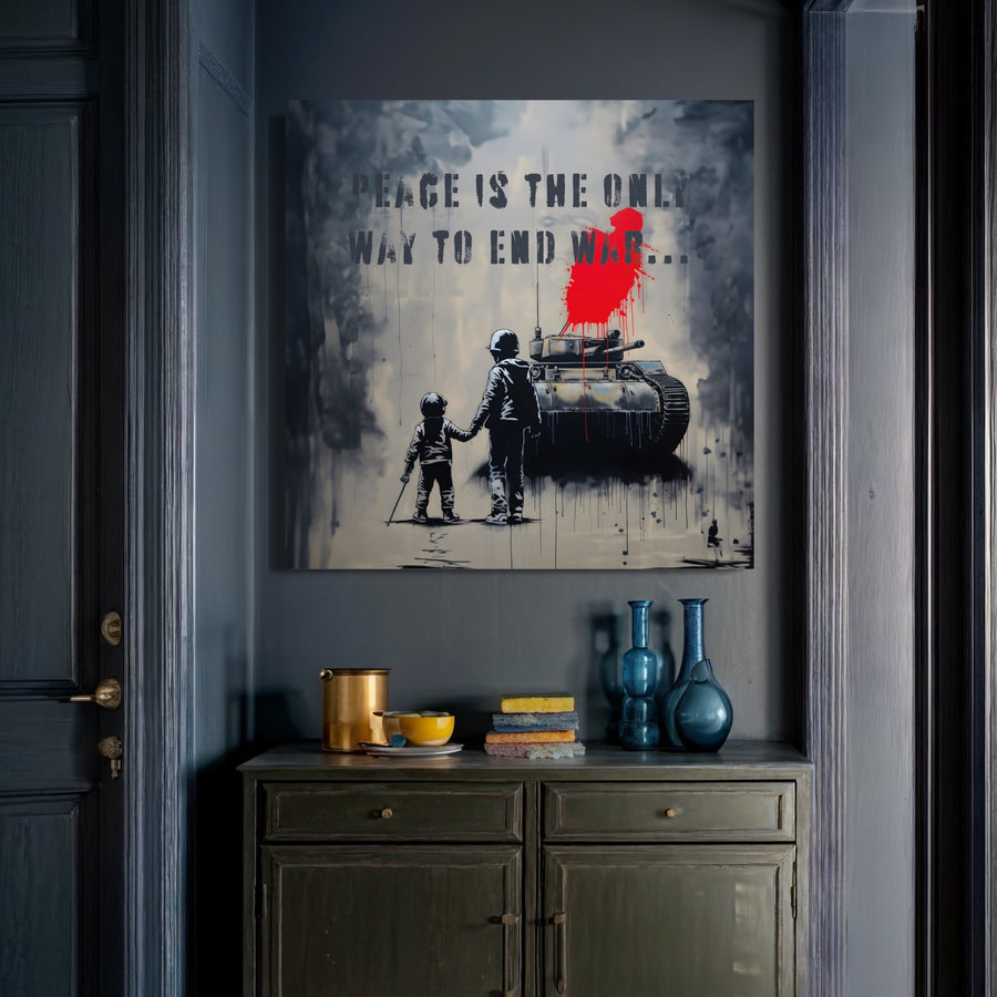 Tableau Street Art Paix - Design & Deco Wall Decor
