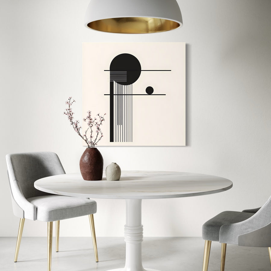 Modern abstract painting - Geometric Cosmos