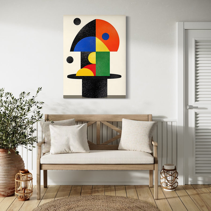 Modern abstract painting - Geometric Cosmos