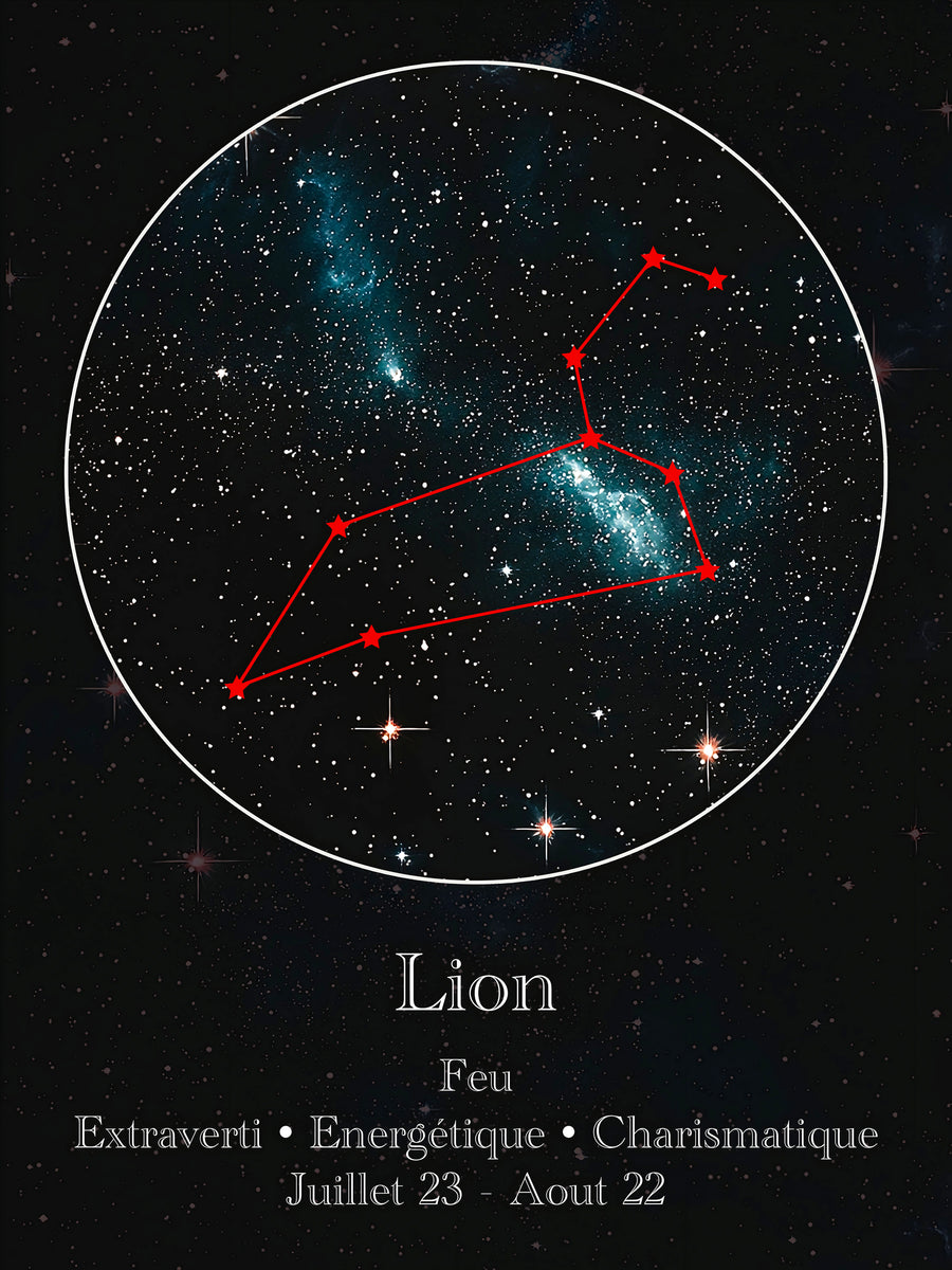 Segno astrologico Costellazione del Leone - Decorazione murale