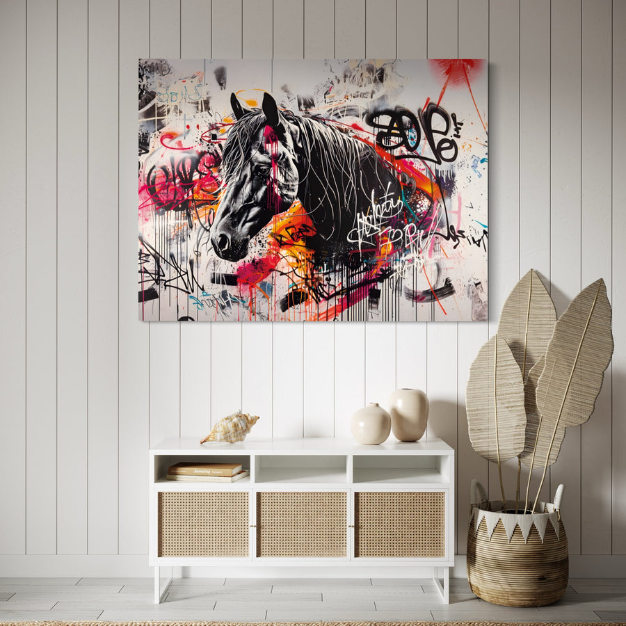 Street Art Majestic horse - Design wall decor