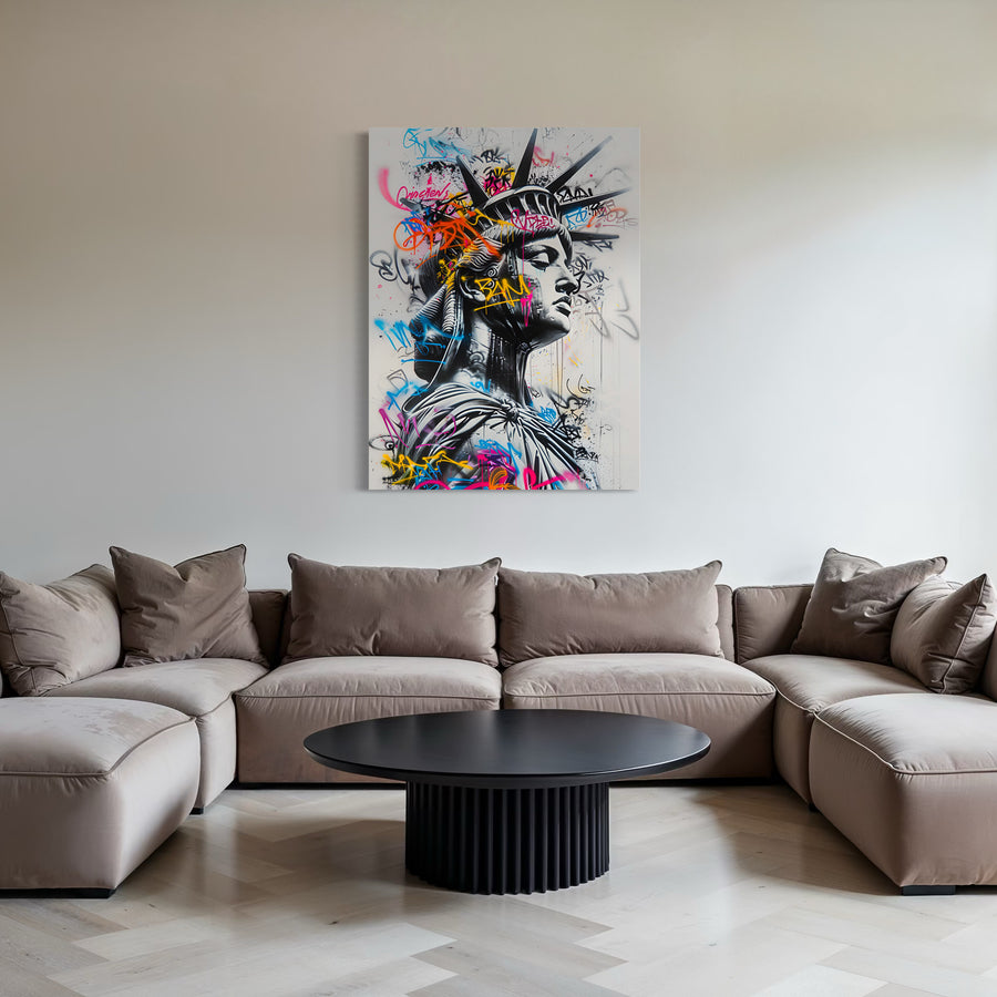 Modern abstract painting - Geometric Cosmos