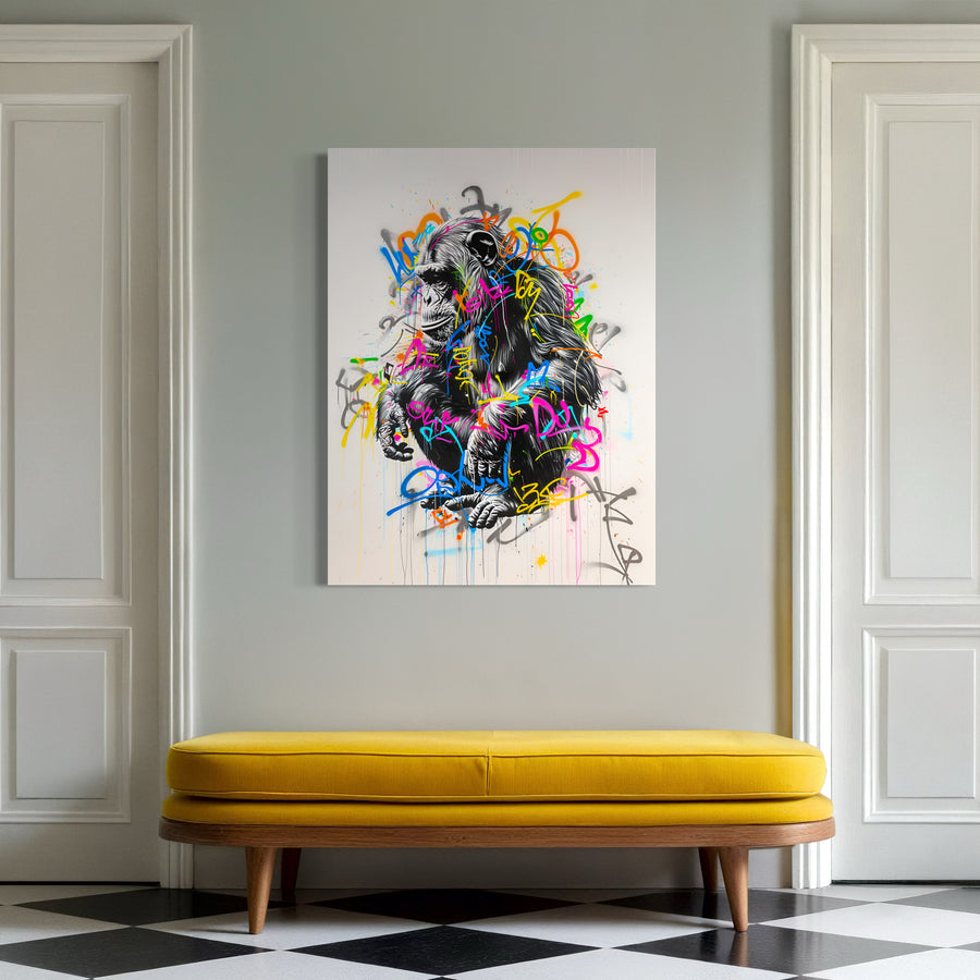 Modern abstract painting - Geometric Cosmos