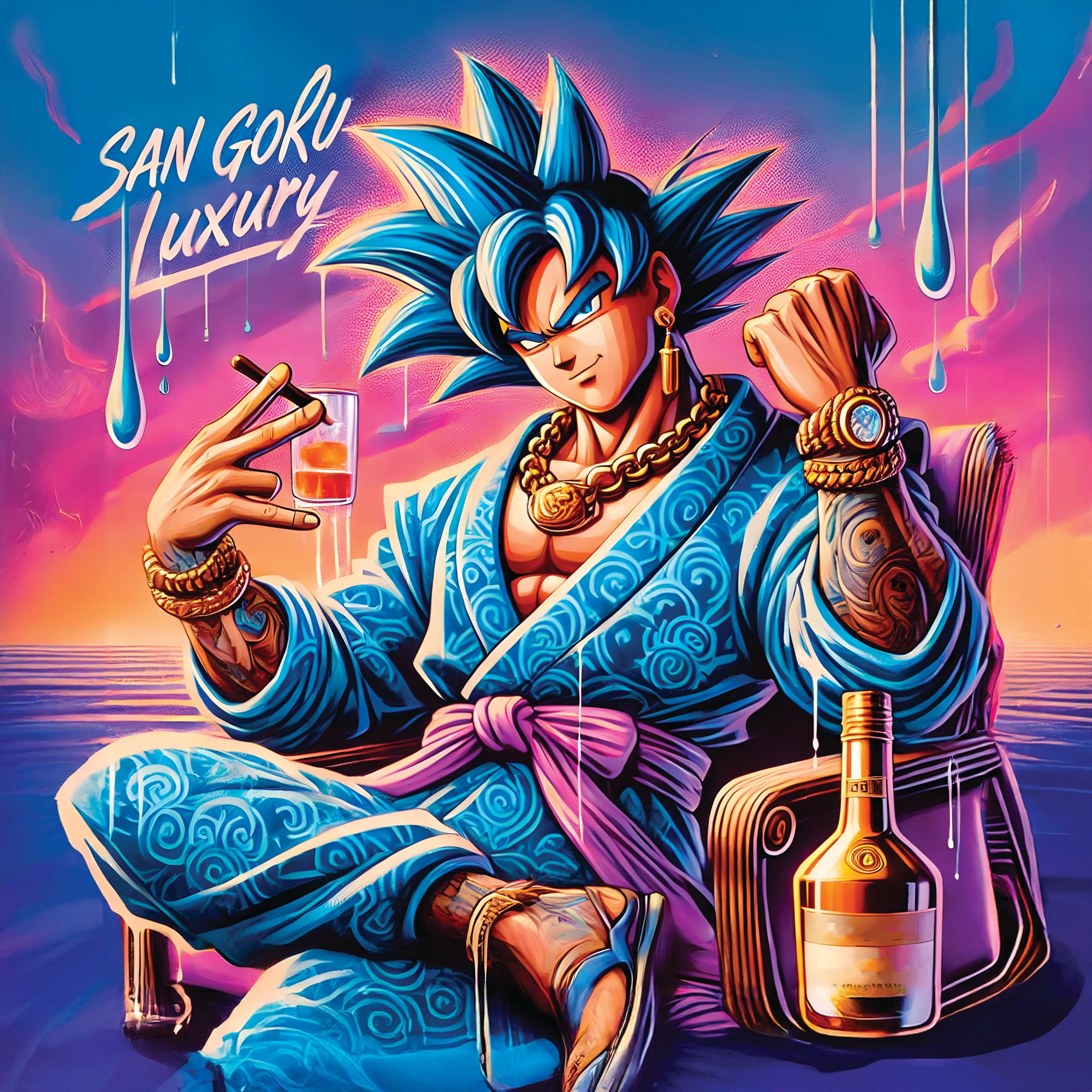 Dragon Ball Z San Goku Luxury - Decorazione murale di design