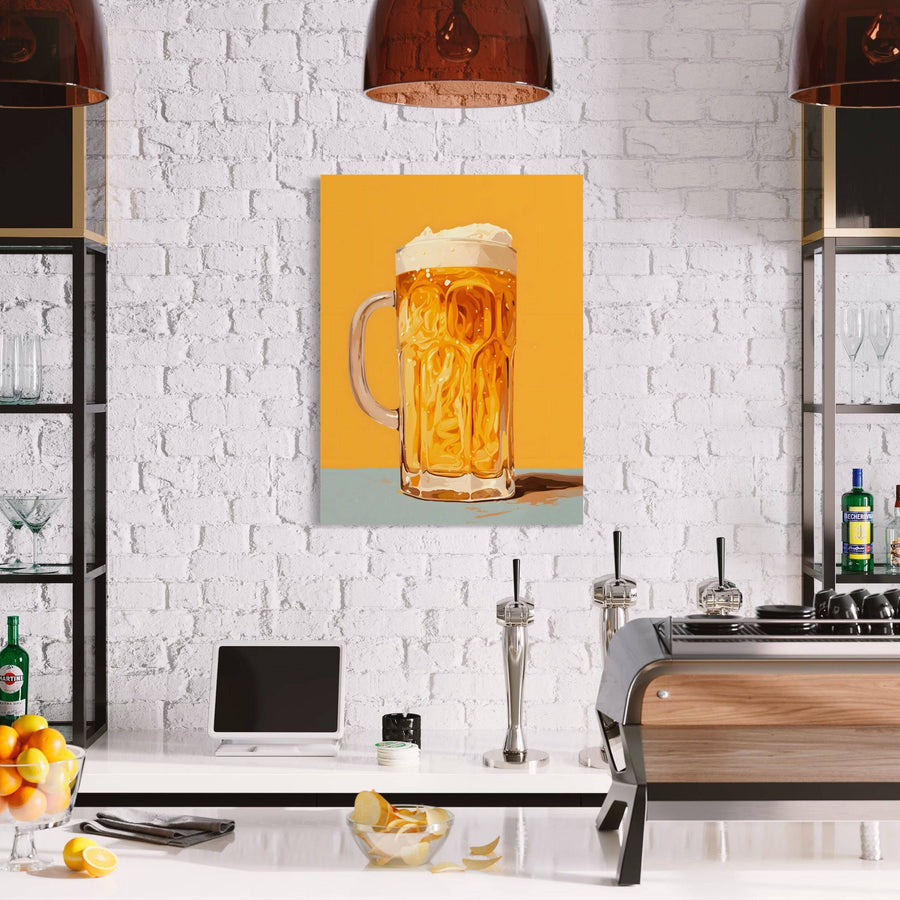 Tableau Cuisine "Fraîcheur Houblonnée" - Décoration Murale Tendance