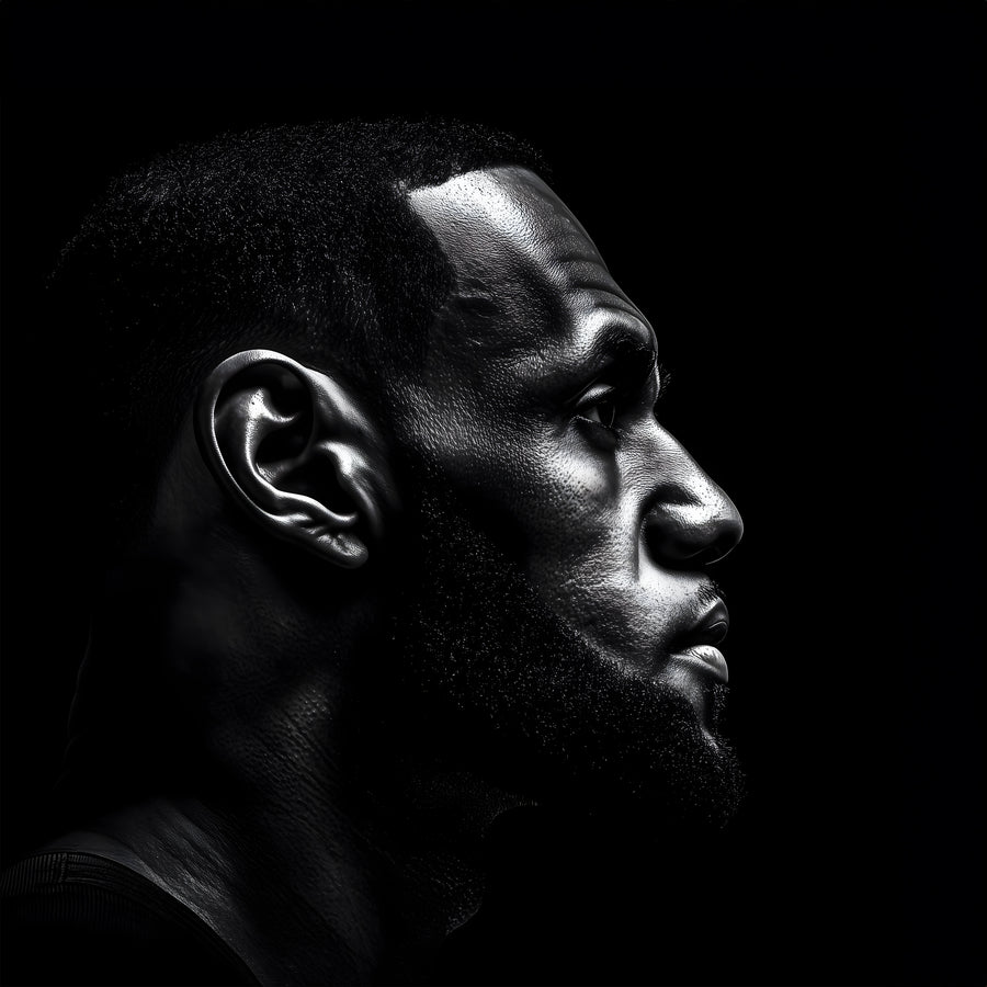 Tableau NBA LeBron James Portrait – Cadre Déco Moderne