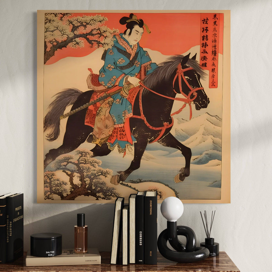 Quadro giapponese Spring Rider - Decorazione murale dinamica