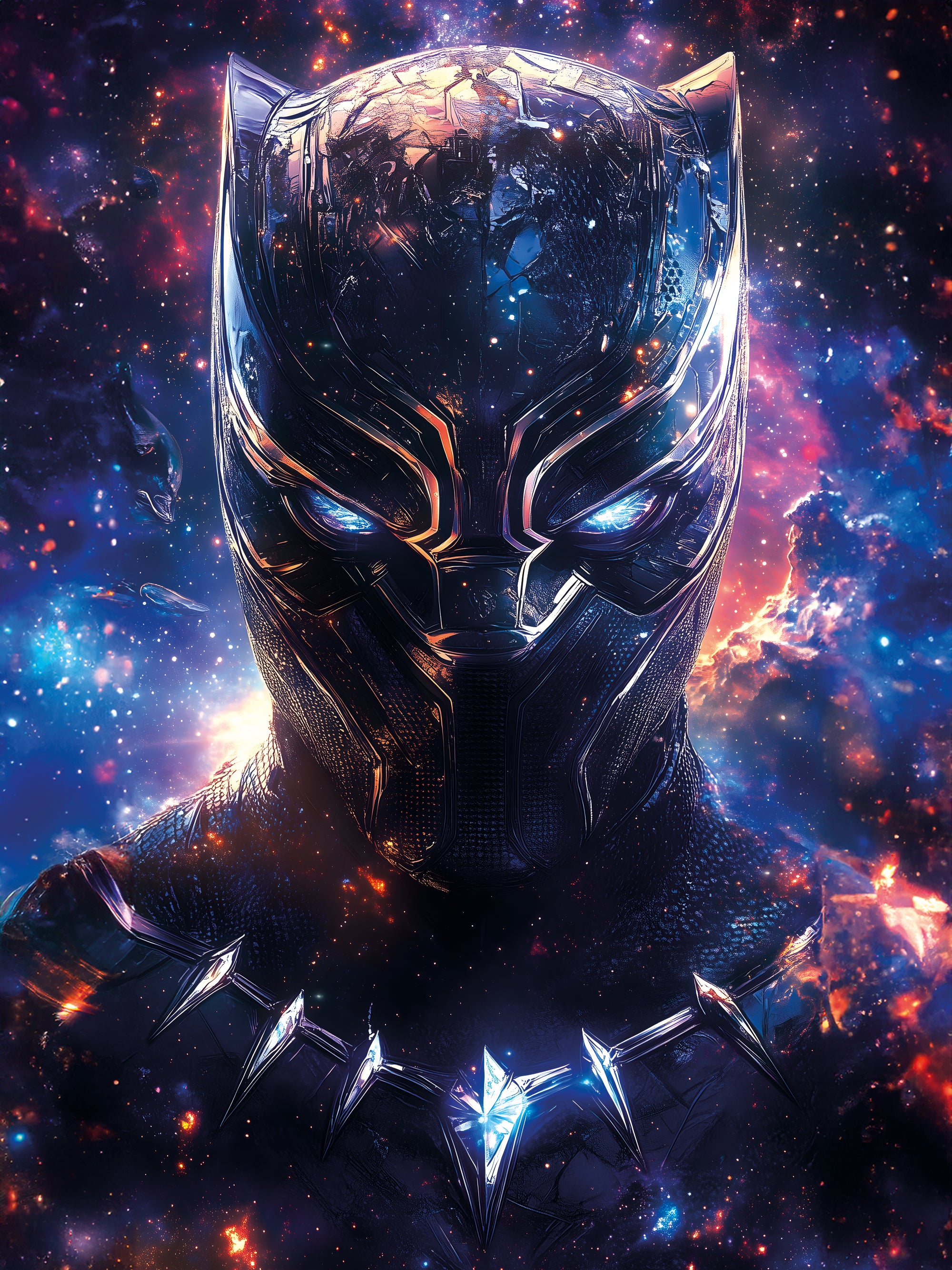 Tableau Black Panther Galaxie - Art Mural et Décoration - Fabulartz.fr 