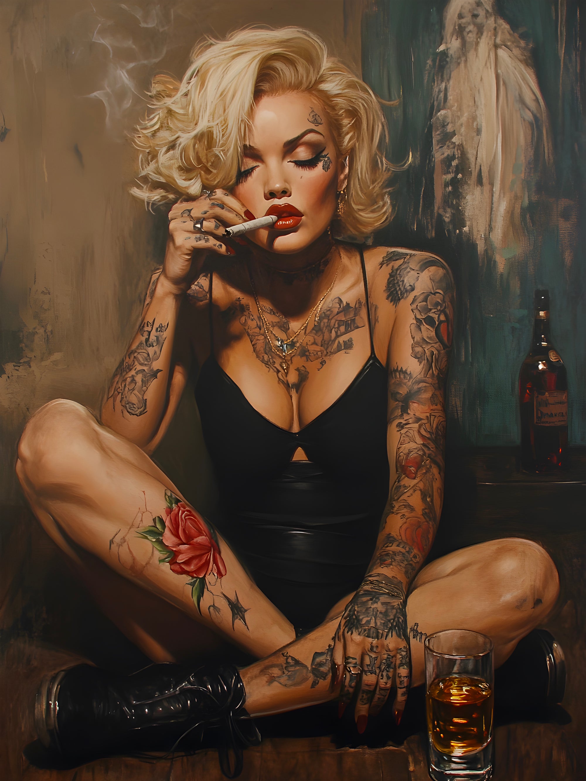 Tableau Marilyn Monroe - Bad Girl - Fabulartz.fr 