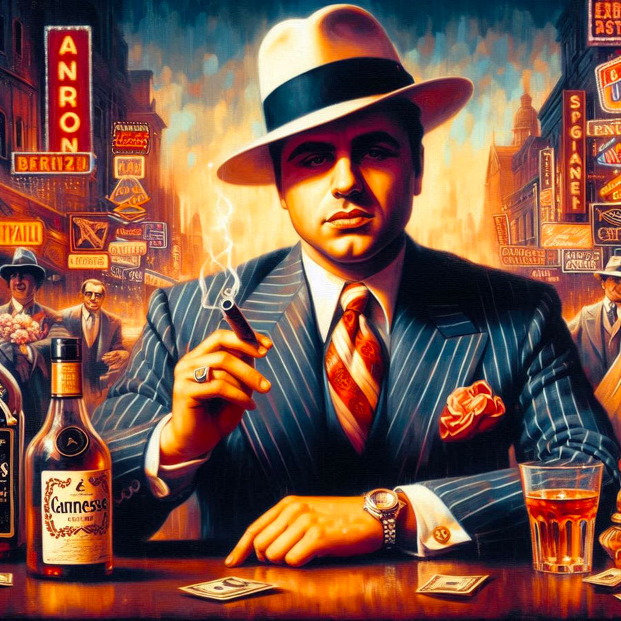 Mafia painting - Al Capone Légende - Décoration Murale