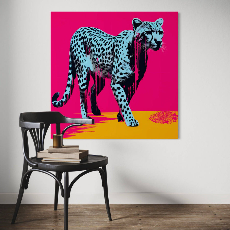 Pittura Pop Art Ghepardo - Design Wall Decor | Cadre Déco
