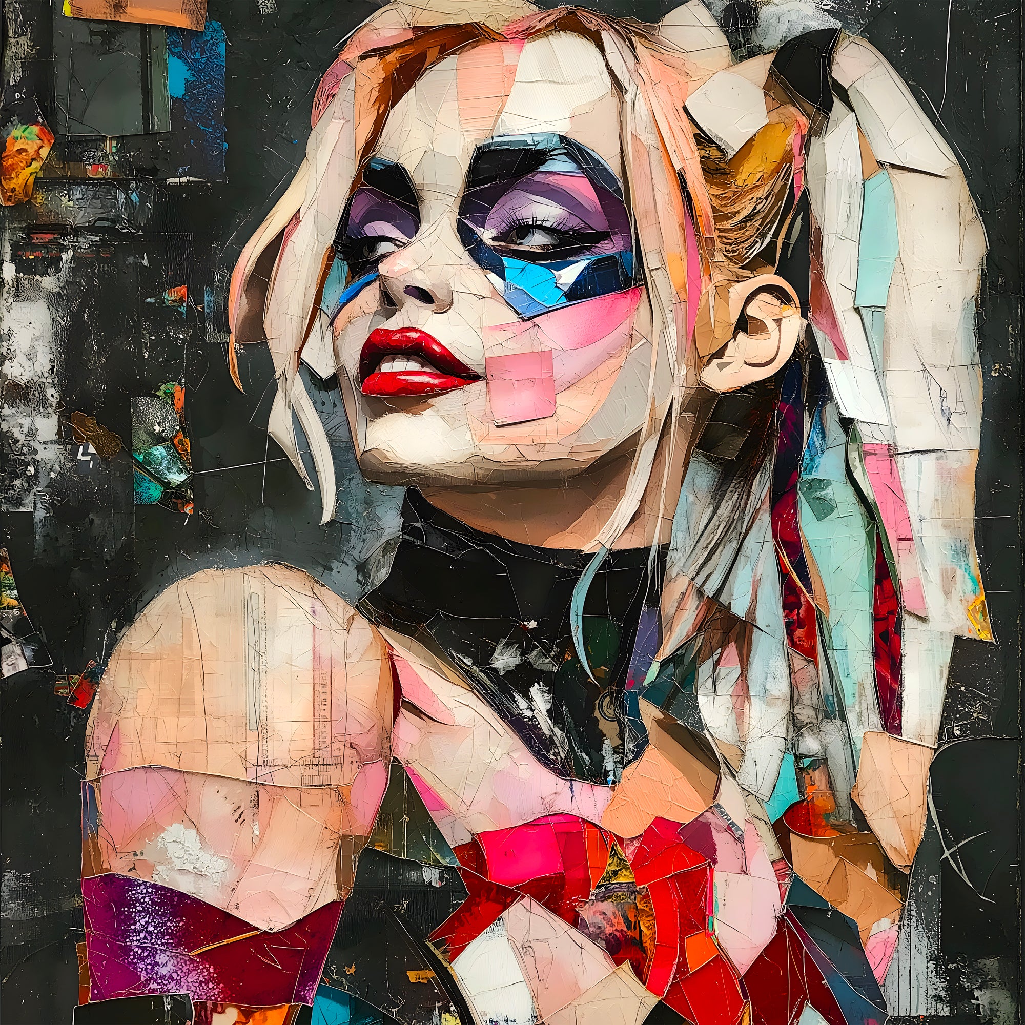 Tableau Harley Quinn Puzzle Pop – Cadre Déco Moderne - Fabulartz.fr 