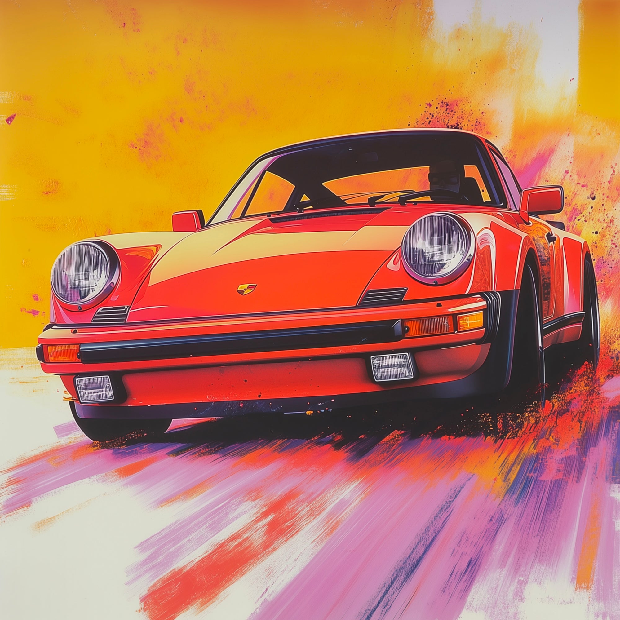 Tableau Porsche Feu et Passion – Décoration Murale Design - Fabulartz.fr 