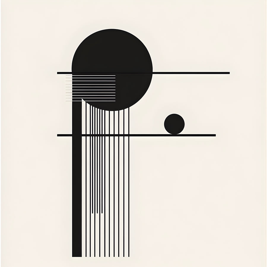 Modern abstract painting - Geometric Cosmos
