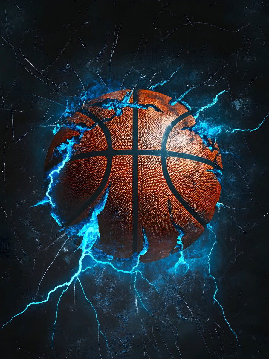 Tableau NBA Ballon Énergie – Cadre Déco