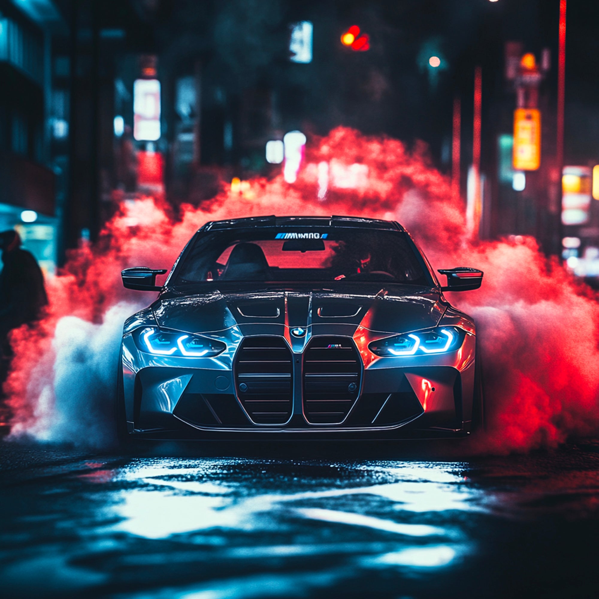 Tableau BMW Drift Urbain - Décoration Murale Design - Fabulartz.fr 