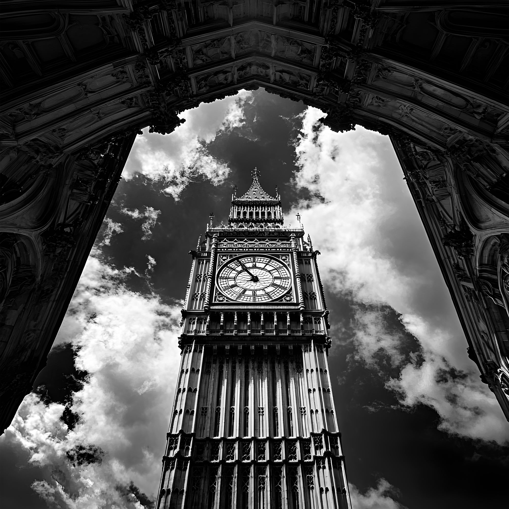 Tableau Londres Vue Big Ben - Cadre Mural Design - Fabulartz.fr 