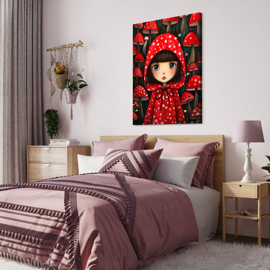 Tableau Enfant La Petite Protectrice Des Bois - Décoration Murale Magique