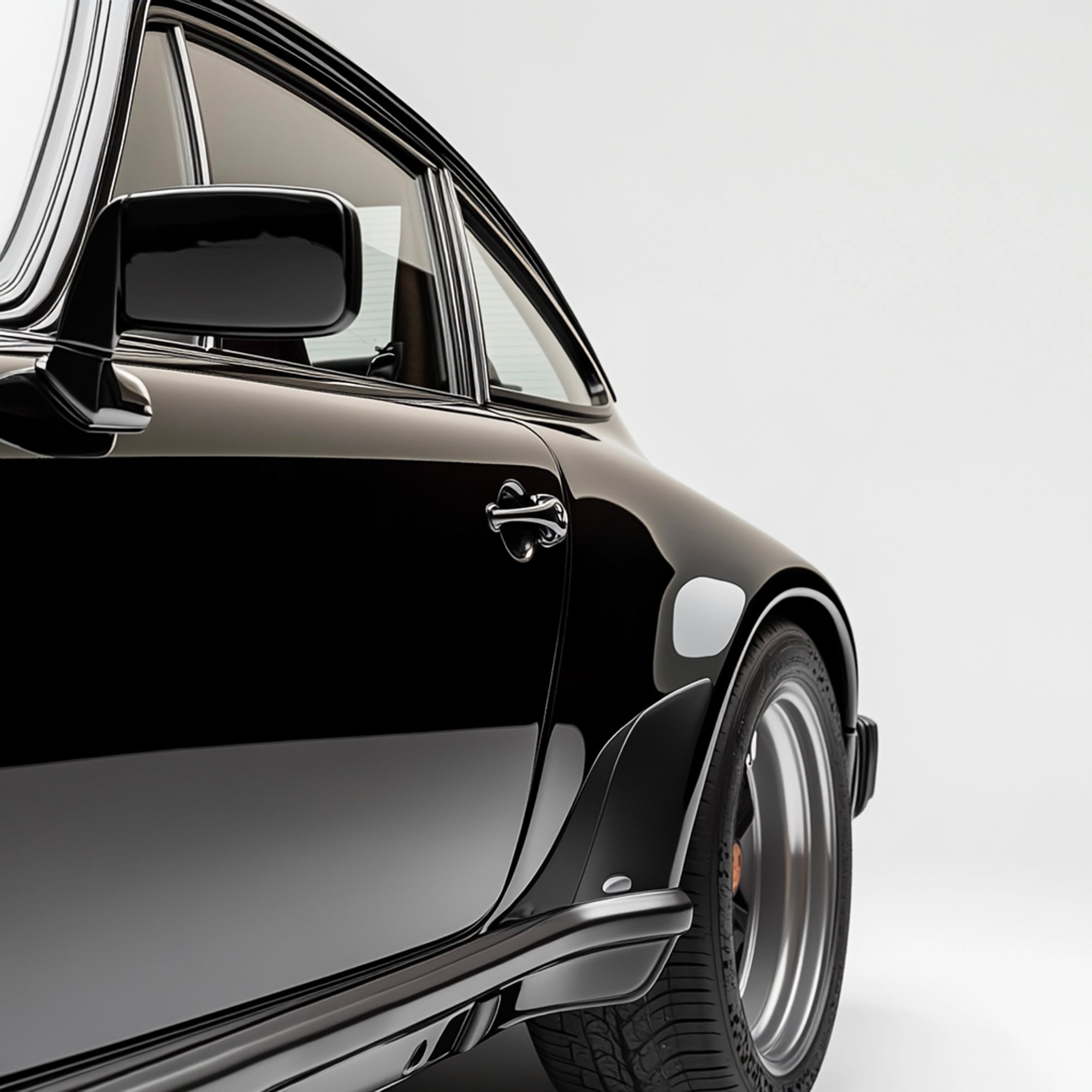 Tableau Porsche Noir Brillant – Décoration Murale Design - Fabulartz.fr 