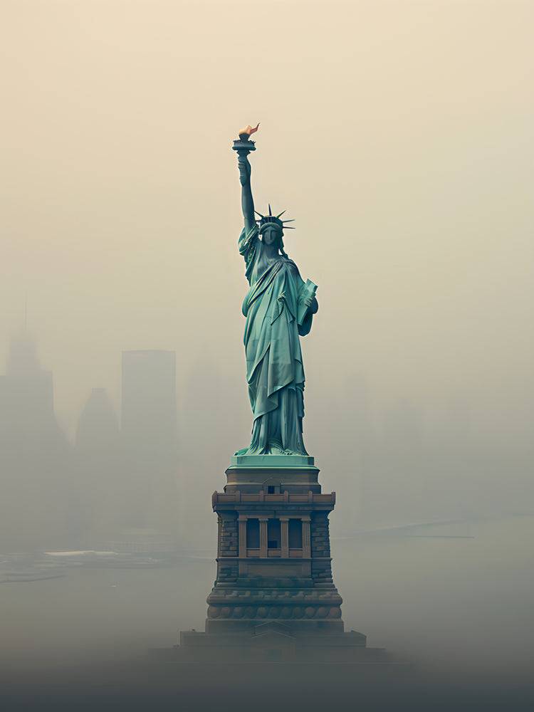Immagine Liberty che illumina il mondo - Decorazione murale
