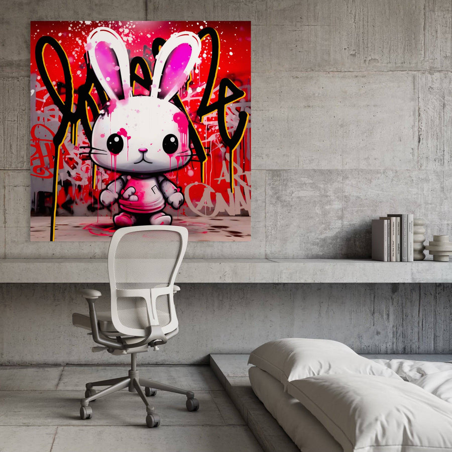 Pop Art Little Rabbit - Decorazione murale di design