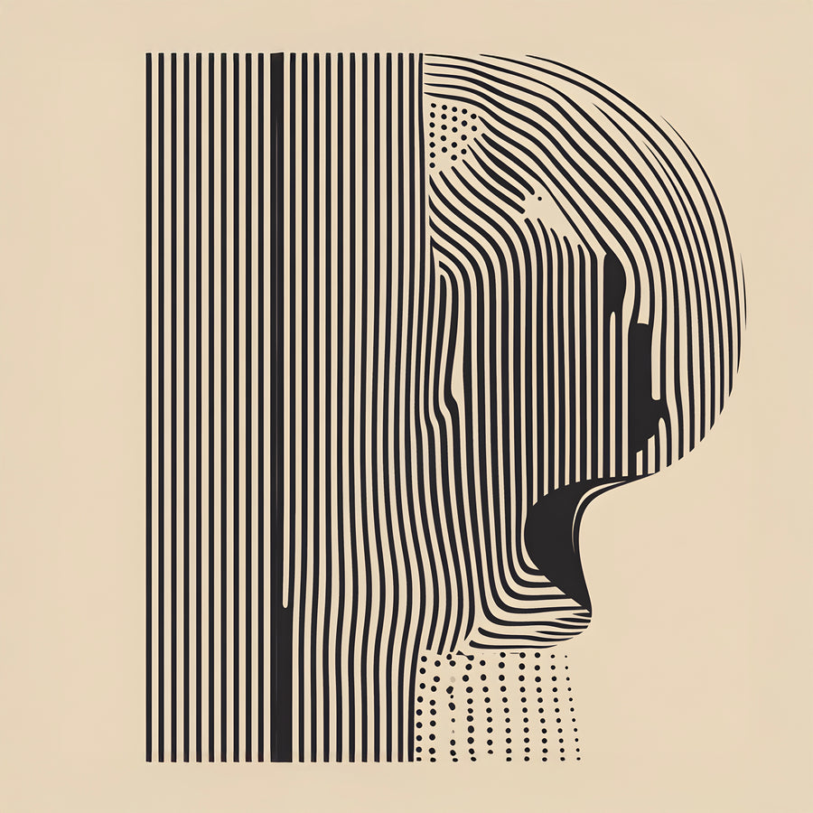 Tableau Abstrait - Écho de l'Identité