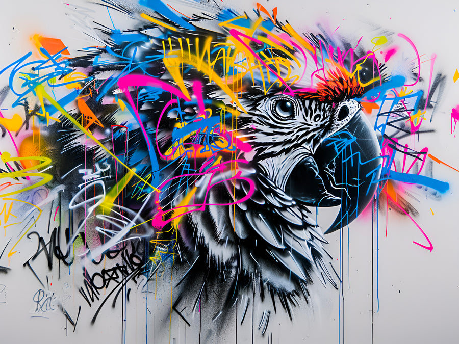 Pittura Animali Pantera Graffiti - Decorazione murale di design