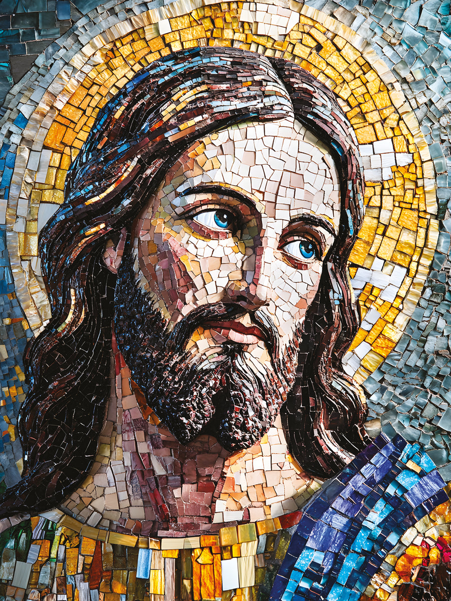 Christian Mosaic of Jesus - Déco Murale Design