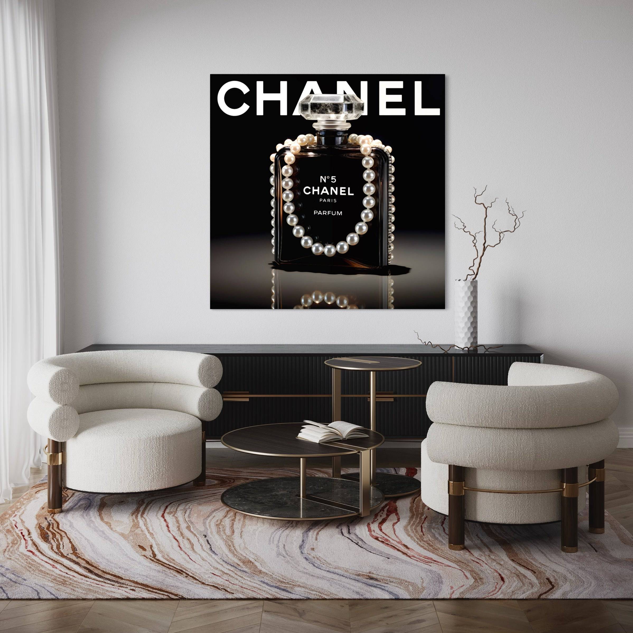 Luxury in Monochrome - Tableau Luxe Parfum Chanel - Fabulartz.fr 