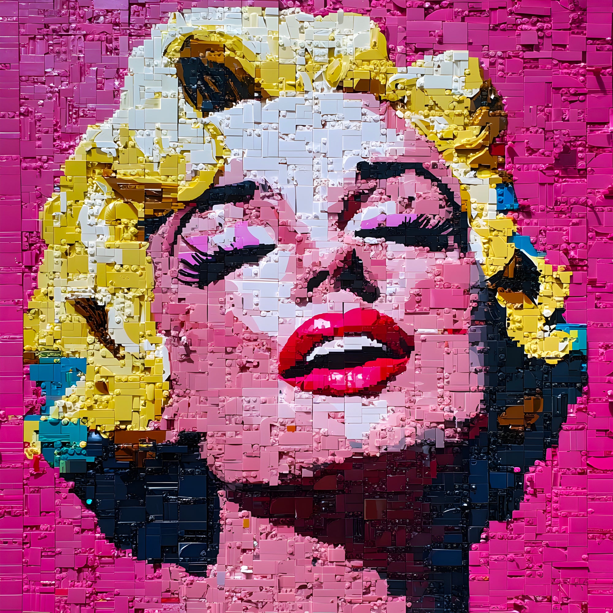 Tableau Marilyn Monroe - Pixel Art - Fabulartz.fr 