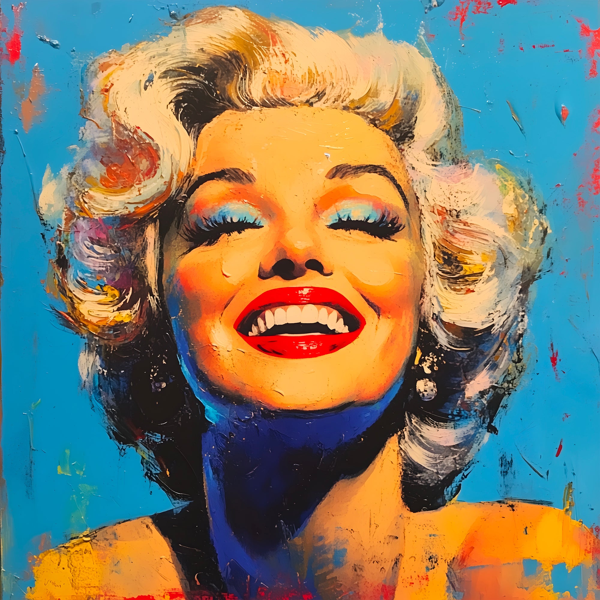 Tableau Marilyn Monroe - Cadre déco coloré et moderne - Fabulartz.fr 