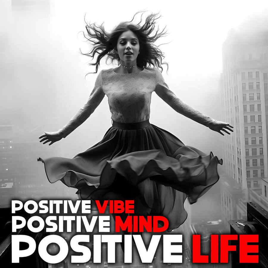 Lavagna motivazionale "Positive Vibe, Positive Mind, Positive Life" - Decorazione murale di design